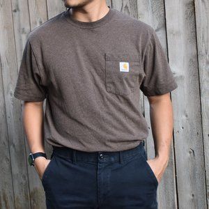 Brown Carhartt Pocket Tee